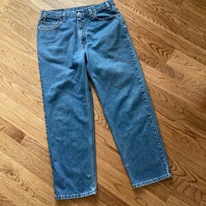 VTG Y2K Levi's RELAXED STRAIGHT LEG Tapered Denim Jeans 43901-7212 36 x 30 BAGGY